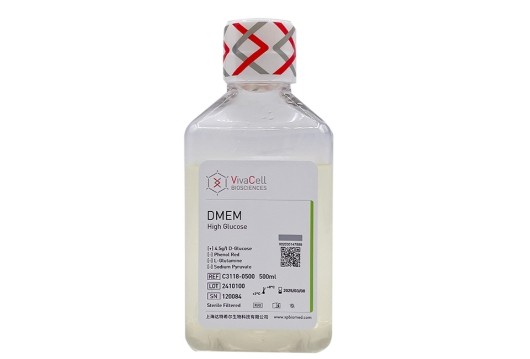 DMEM 高糖培养基（不含丙酮酸钠、酚红、谷氨酰胺）